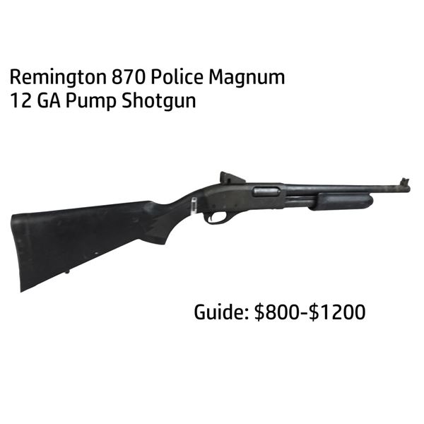 Remington 870 Police Magnum 12 GA Pump Shotgun