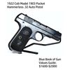 Image 1 : 1922 Colt Model 1903 Pocket Hammerless .32 Auto