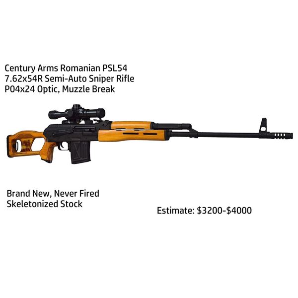 Century Arms Romanian PSL54 7.62x54R Sniper