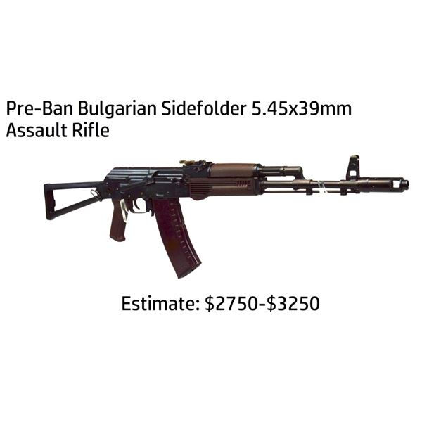 Pre-Ban Bulgarian Sidefolder 5.45x39mm Rifle