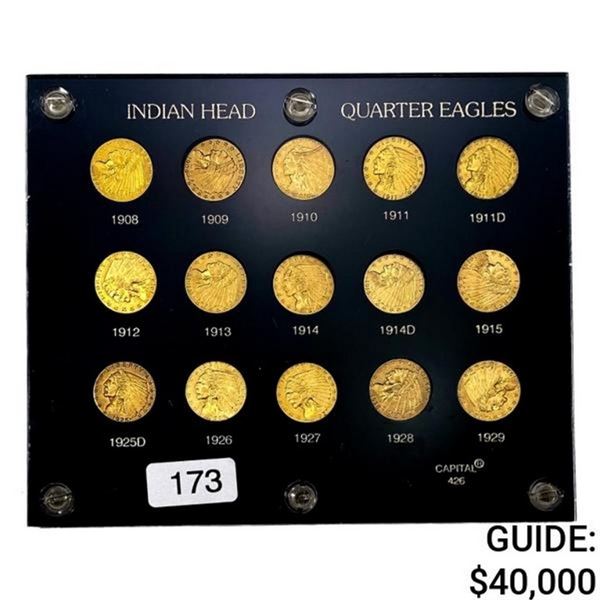 [1908-1929] Indian Quarter Eagle Set WITH 1911-D