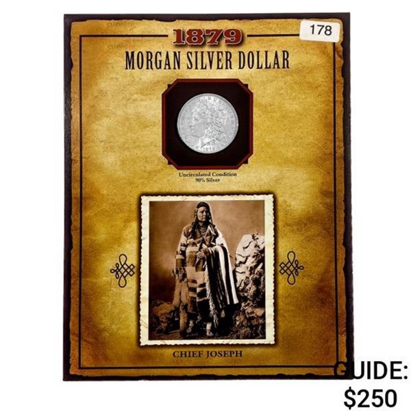 1879 Morgan Silver Dollar Chief Joseph UNCIRCULATE