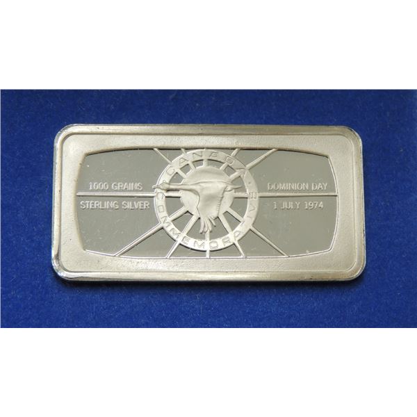 #2 1.93 OZ STERLING SILVER INGOT BAR 1973 CANADA