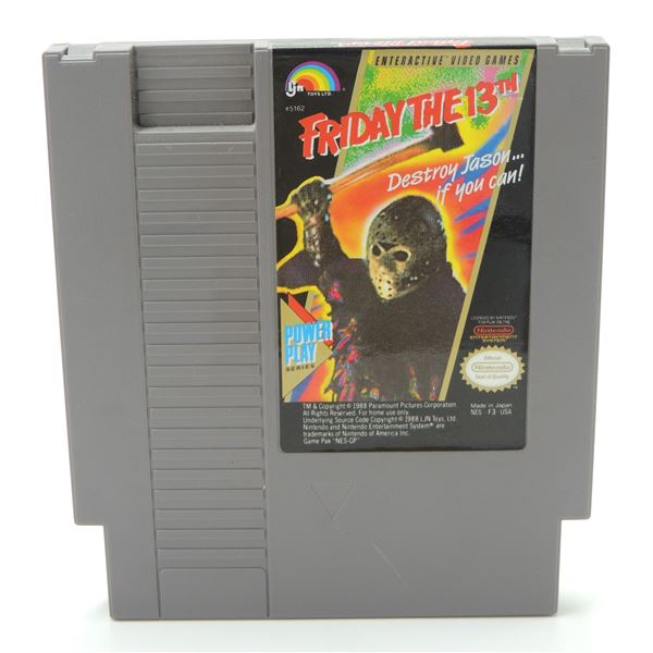 #9 NINTENDO NES GAME FRIDAY THE 13TH LJN HORROR