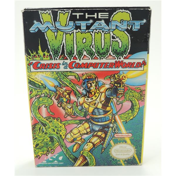 #10 BOXED NINTENDO NES GAME THE MUTANT VIRUS