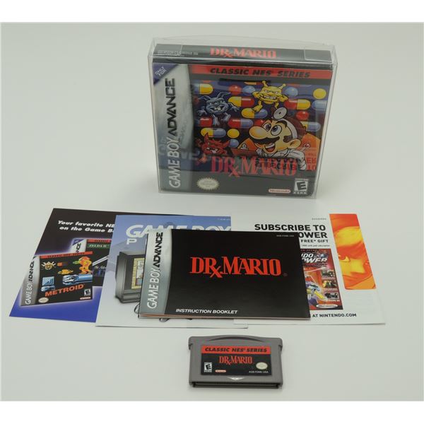 #12 CIB NINTENDO GAME BOY ADVANCE DR MARIO GAME