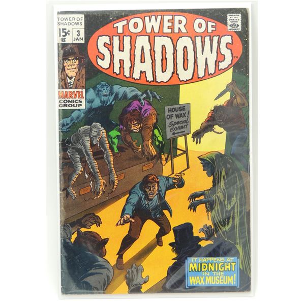 #21 MARVEL COMICS TOWER OF SHADOWS #3 1970