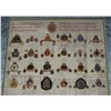 Image 1 : #25 CANADIAN MILITARY 25 CAP BADGE FRAMED SET W/