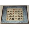 Image 2 : #25 CANADIAN MILITARY 25 CAP BADGE FRAMED SET W/