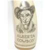 Image 6 : #28 ALBERTA COWBOY SCRIMSHAW ART SIGNED BONE