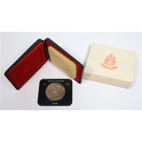 #45 1971 CANADA SILVER DOLLAR BRITISH COLUMBIA IN