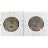 Image 2 : #61 1959 1960 FIFTY CENTS CANADA SILVER COIN PAIR