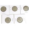 Image 1 : #67 1968 25 CENTS CANADA SILVER COIN LOT OF 5