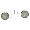 Image 2 : #73 1955 1957 10 CENTS CANADA SILVER COIN LOT OF 2