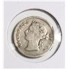 Image 2 : #89 1900 STRAITS SETTLEMENT FIVE CENTS COIN SILVER