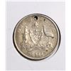 Image 1 : #90 1911 AUSTRALIA ONE SHILLING SILVER COIN