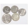 Image 1 : #130 LOT 5 UNITED STATES DOLLAR FIFTY CENT COINS