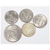Image 2 : #130 LOT 5 UNITED STATES DOLLAR FIFTY CENT COINS