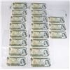 Image 1 : #131 19 SEQUENTIAL 1973 CANADA ONE DOLLAR BILLS