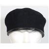 Image 1 : #154 1994 BLACK MILITARY BERET HAT