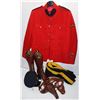 Image 1 : #190 1970'S RCMP UNIFORM RED SERGE HAT PANTS BOOTS