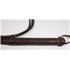 Image 3 : #210 VINTAGE LEATHER BULLWHIP UNMARKED COWBOY