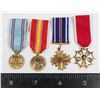 Image 1 : #224 LOT OF 4 UNITED STATES MINIATURE MEDALS INC