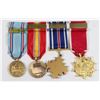 Image 2 : #224 LOT OF 4 UNITED STATES MINIATURE MEDALS INC