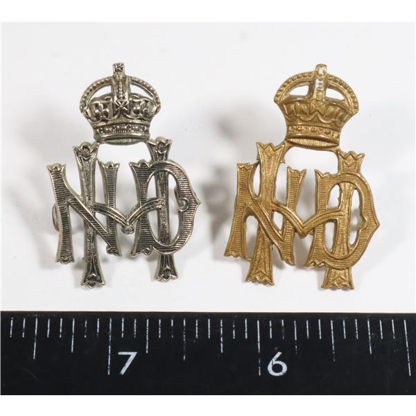 #254 PAIR UNITED KINGDOM MILITARY INSIGNIA