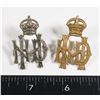 Image 1 : #254 PAIR UNITED KINGDOM MILITARY INSIGNIA