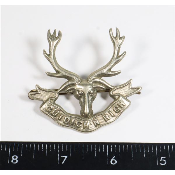 #258 WW2 SEAFORTH HIGHLANDERS OF CANADA BADGE