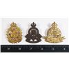 Image 1 : #260 3 WW2 CANADA CAP BADGES IN RCOC PRINCE