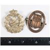 Image 1 : #261 2 WW2 CANADA CAP BADGES BRITISH COLUMBIA