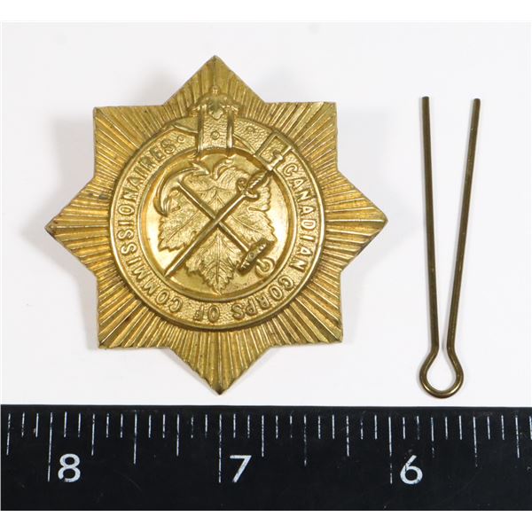 #264 CANADIAN CORPS OF COMMISIONAIRES CAP BADGE