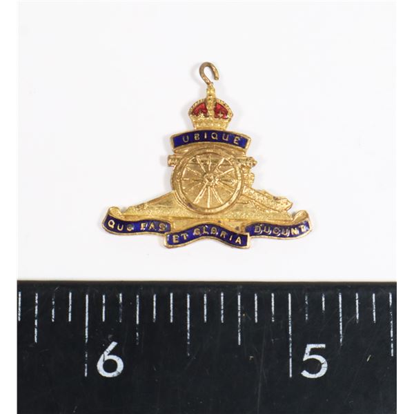 #266 WW2 ROYAL ARTILLERY SWEETHEART PENDANT