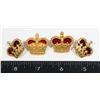 Image 1 : #318 LOT OF 3 QUEENS CROWN UNIFORM INSIGNIA