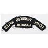 Image 2 : #330 CANADIAN ROYAL WINNIPEG RIFLES CLOTH TITLE