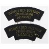 Image 2 : #332  BRITISH COLUMBIA DRAGOONS SHOULDER TITLES