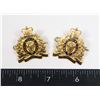 Image 1 : #366 ROYAL CANADIAN MOUNTED POLCE COLLAR BADGES