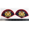 Image 1 : #388 PAIR CALGARY POLICE UNIFORM CLOTH INSIGNIA