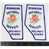 Image 1 : #399 ALBERTA ROBINSON SECURITY GUARD PATCH PAIR