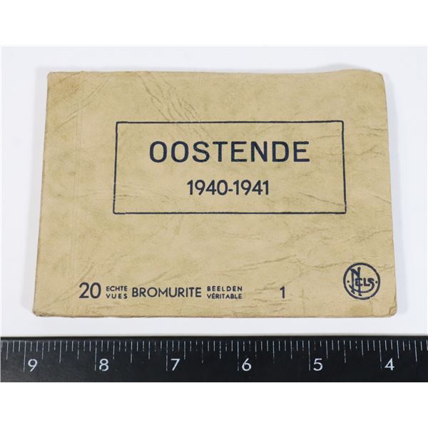 #415 WW2 BELGIUM PHOTO-POSTCARD BOOK  BOMBING