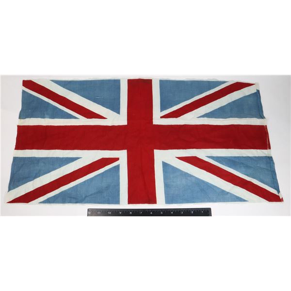 #424 WW2 BRITISH UNION JACK FLAG 28X15 INCHES