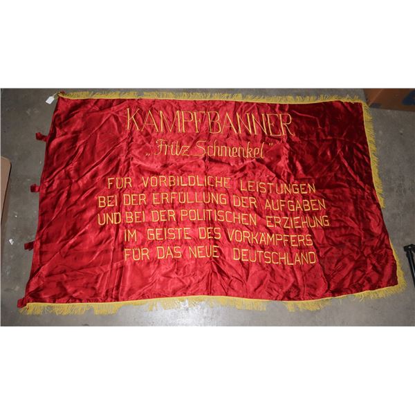 #426 EAST GERMAN COMMUNIST BANNER FLAG 65X48