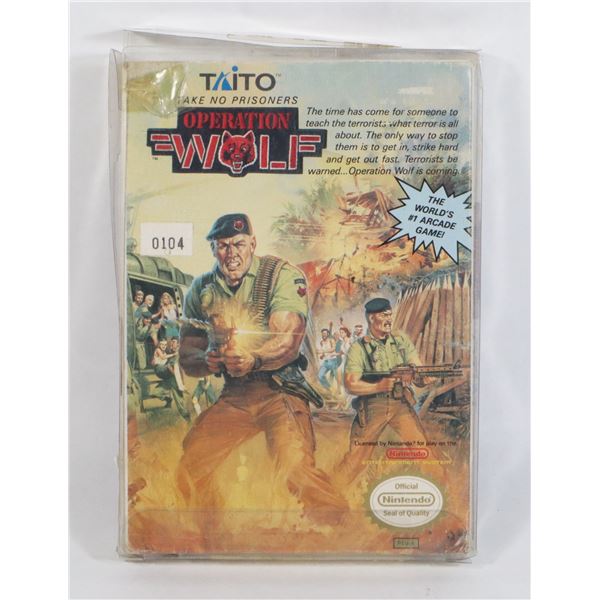 #439 NINTENDO NES OPERATION WOLF CIB WORKING!