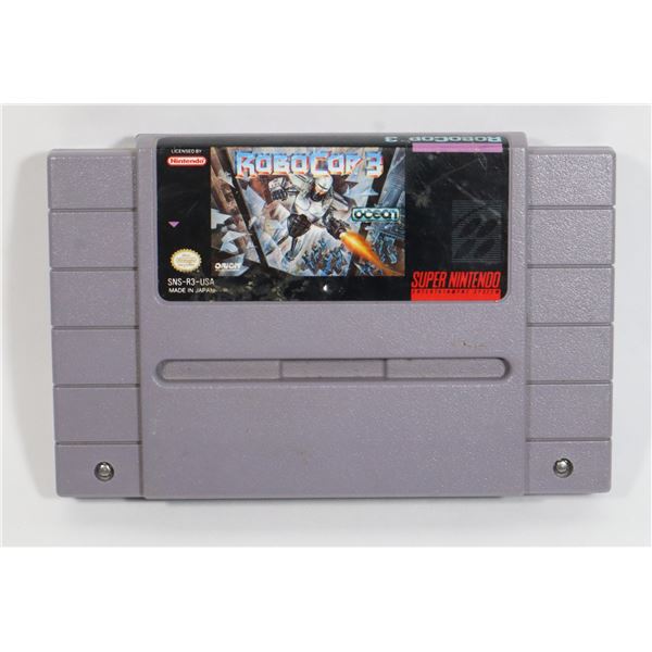 #451 SUPER NINTENDO SNES GAME ROBOCOP 3 WORKS!