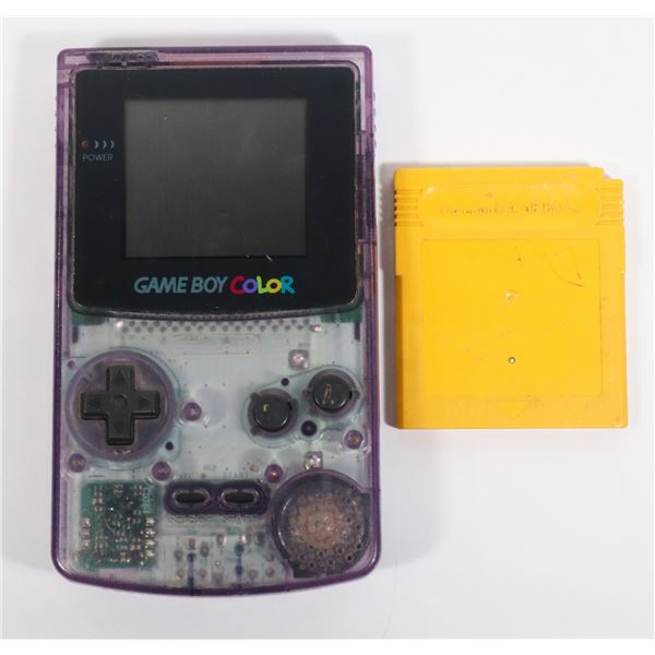#463 NINTENDO GAME BOY COLOR SYSTEM WORKS! W/