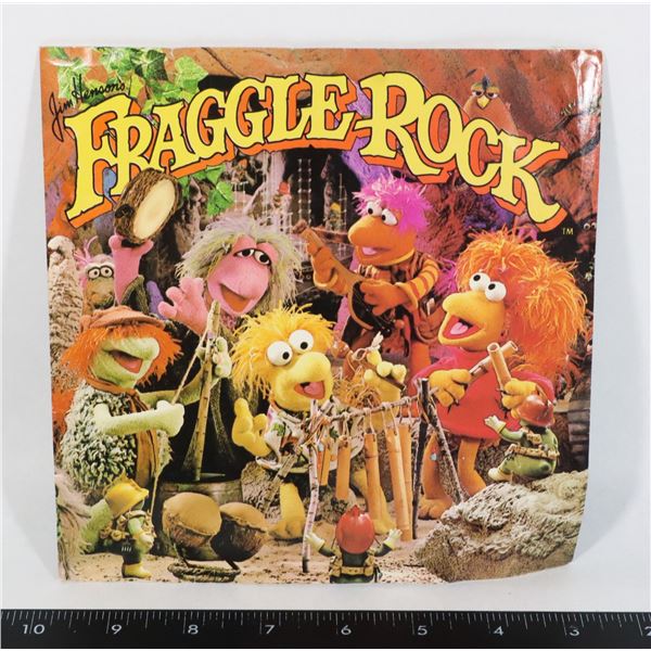 #570 FRAGGLE ROCK 45 RECORD W/ SLEEVE 1984 SONGS