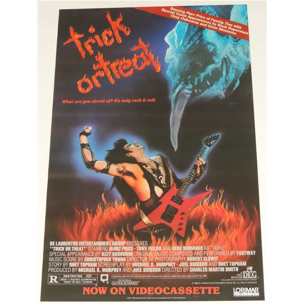 #582 HORROR MUSICAL MOVIE POSTER   TRICK OR TREAT