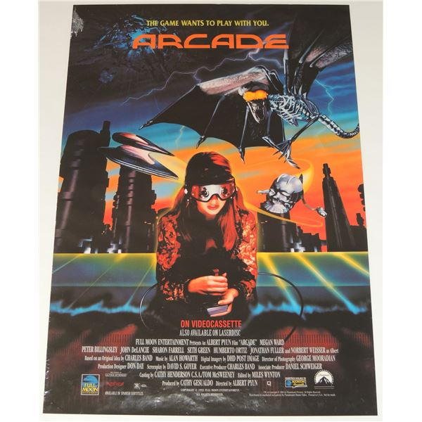 #589 SCIENCE FICTION B-MOVIE POSTER ARCADE